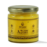 Natural A2 Cow Ghee By Girveda | Natural & Healthy Gir Cow Cultured Desi Ghee Good For Heart Health | (200ml) 6.7 Ounce | Jar Pack